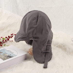 New Product Men Winter Trapper Hat Fleece Lined Tropper Hat