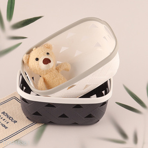 Top selling multicolor pp hollow <em>storage</em> <em>basket</em> with handle