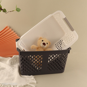 Best selling multicolor pp hollow <em>storage</em> <em>basket</em> with handle