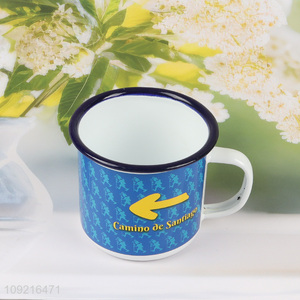 Wholesale Enamel Coffee Mug Enamel Drinking <em>Cup</em> for Indoor Outdoor