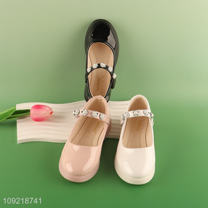 Best selling multicolor non-slip fashion Children's leather <em>shoes</em>