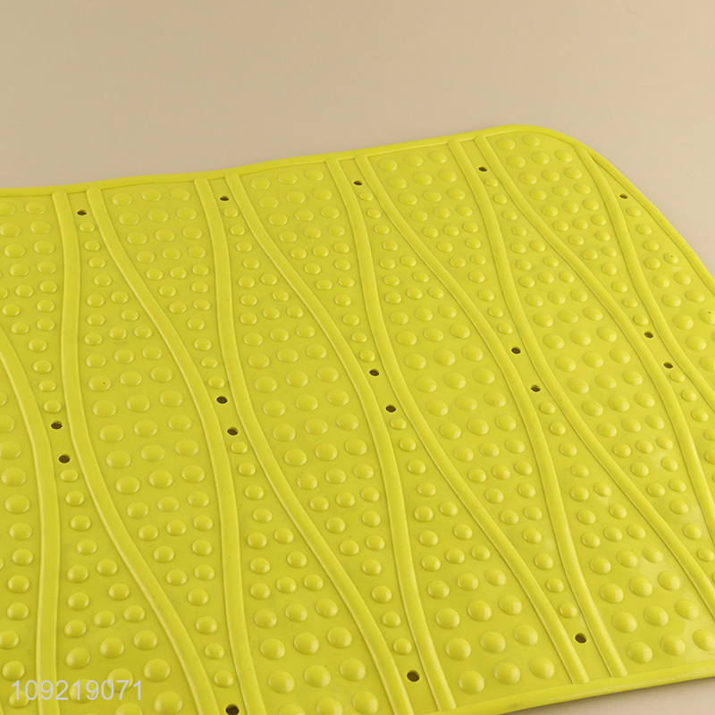 Top selling rectangle non-slip protection bath mat shower mat