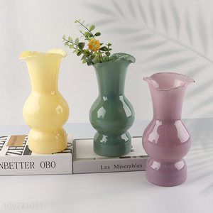 Most popular multicolor glass <em>flower</em> <em>vase</em> hydroponic <em>vase</em> for home decor