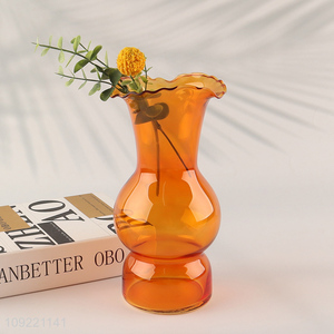 Good selling indoor home decor glass <em>flower</em> <em>vase</em> hydroponic <em>vase</em> wholesale