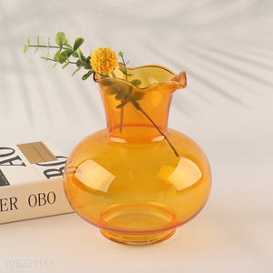 China factory modern style glass <em>flower</em> <em>vase</em> hydroponic <em>vase</em> for decoration