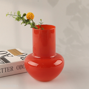Factory price glass <em>flower</em> <em>vase</em> hydroponic <em>vase</em> home decor plants <em>vase</em>