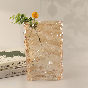 Yiwu market home decor glass <em>flower</em> <em>vase</em> hydroponic <em>vase</em> plants <em>vase</em>