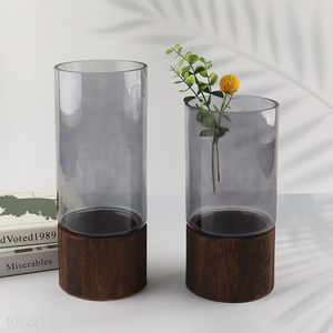 Top quality home decor glass <em>flower</em> <em>vase</em> hydroponic <em>vase</em> bud <em>vase</em>