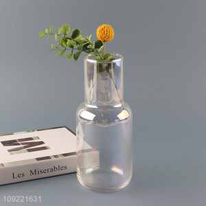 Top selling glass living room decor <em>flower</em> <em>vase</em> hydroponic <em>vase</em> bud <em>vase</em>