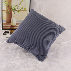 Good selling square corduroy striped household back cushion wholesale