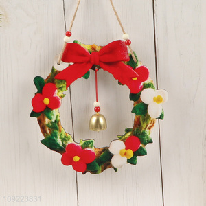 Hot Selling Wooden Christmas Wreath Hanging Ornaments for Door Decoration