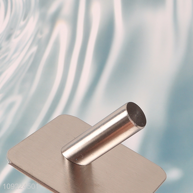 China Imports Adhesive Hooks Stainless Steel Wall Hooks for Bathroom