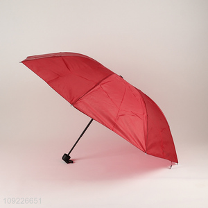 High Quality Solid Color <em>Umbrella</em> Foldable <em>Umbrella</em> Windproof Travel <em>Umbrella</em>