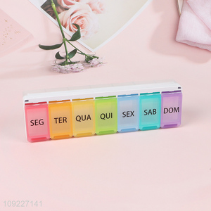 China Imports 7-Day <em>Pill</em> Organizer <em>Box</em> Portable Travel <em>Pill</em> Case