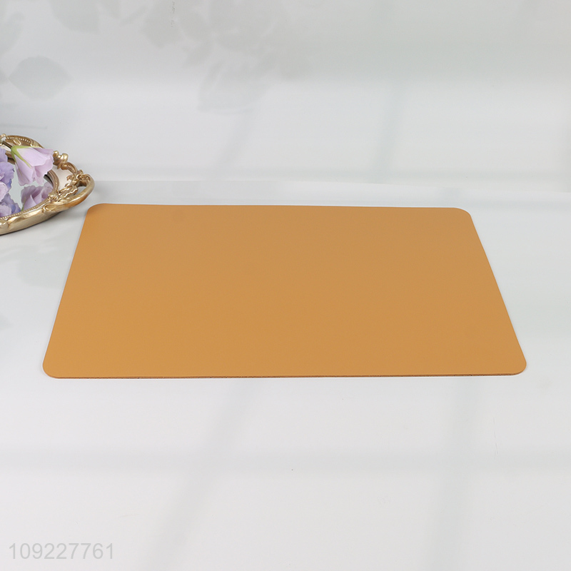 China Imports Artificial Leather Place Mats Anti-Slip Waterproof Place Mats