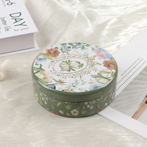 Factory Price Floral Print Metal Tin <em>Box</em> Tinplate <em>Packing</em> <em>Box</em>