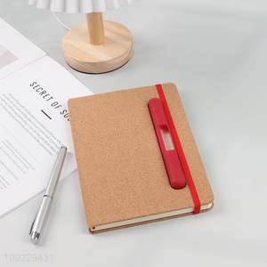 High Quality A5 <em>Notebook</em> Cork Pattern PU Leather <em>Notebook</em> for School College