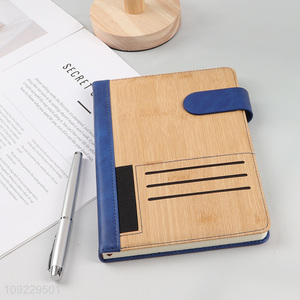 Online Wholesale A5 <em>Notebook</em> Bamboo Pattern PU Leather Lined <em>Notebook</em> for School
