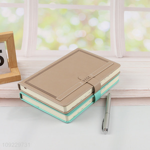 China Imports A5 <em>Notebook</em> Custom Size PU Leather Lined Journal <em>Notebook</em>