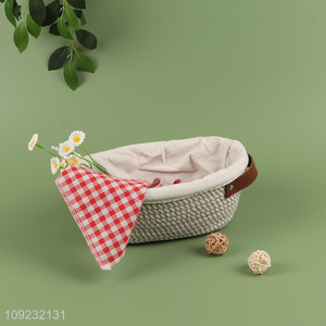 High Quality Woven Cotton Rope <em>Storage</em> <em>Basket</em> Multi-Purpose <em>Storage</em> <em>Basket</em>