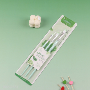 Online Wholesale 3PCS Plastic Handle Paintbrush Acrylic <em>Paint</em> <em>Brush</em> Set