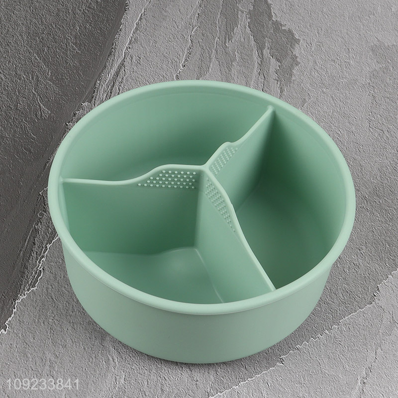 New Product 1250ml Microwave Silicone Steamer Food Grade Steamer Pot with Lid
