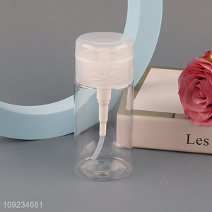 Hot products portable clear plastic  nail polish remover bottle empty bottle