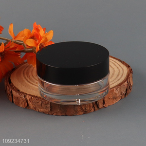 Latest products clear plastic empty jar cream jar with lid