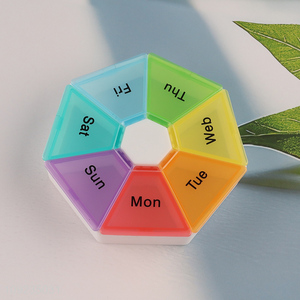 Good quality portable travel weekly medicine <em>storage</em> <em>box</em> pill <em>box</em> for sale