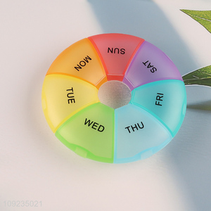 China supplier multicolor portable weekly medicine <em>storage</em> <em>box</em> pill <em>box</em>