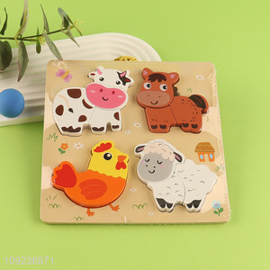 New arrival animal series wooden kids <em>puzzle</em> toys educational toys