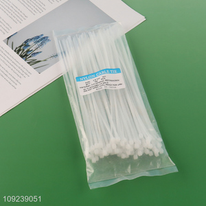 Popular products 100pcs white <em>nylon</em> <em>cable</em> <em>tie</em> self-locking <em>cable</em> set