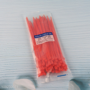 Hot items red 100pcs <em>nylon</em> <em>cable</em> <em>tie</em> self-locking <em>cable</em> for sale