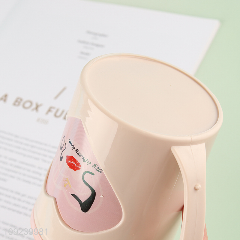 Top selling plastic water cup drinking cup with lid&spoon