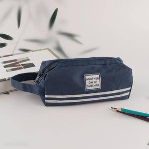 Factory wholesale school students stationery <em>pencil</em> bag with zipper