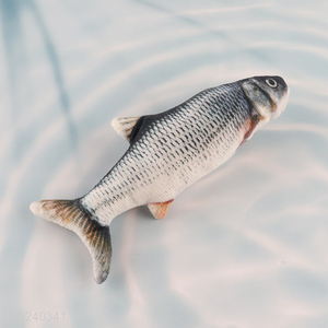 Factory wholesale fish shape bite-resistant pet cat chew toys