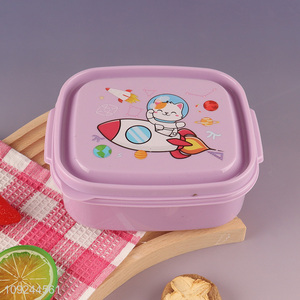 Wholesale Kids Bento Box BPA Free Plastic Bento Lunch Box with <em>Spoon</em>