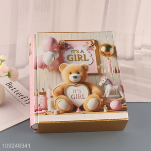 New Arrival 100Pages 200Photos 4X6 Inch Cute <em>Photo</em> <em>Album</em> for Baby Girl