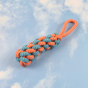 Yiwu market pet dog cotton rope chew toys teeth cleaning toys for sale