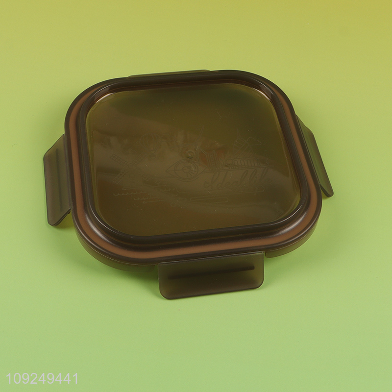 Hot selling square sealed glass food container preservation box for kitchen