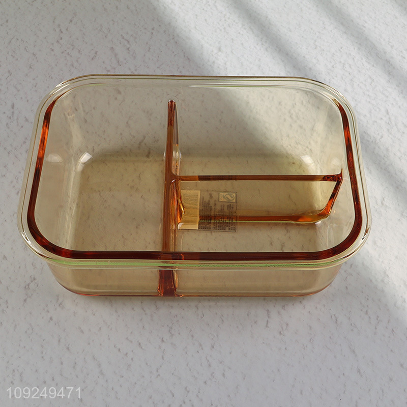 China products 1L rectangle glass food container preservation box lunch box