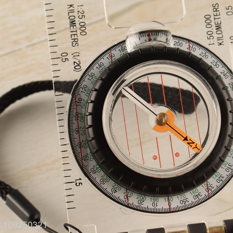 Good Quality Portable Multifunctional Waterproof Navigation Compass Map Ruler Magnifier
