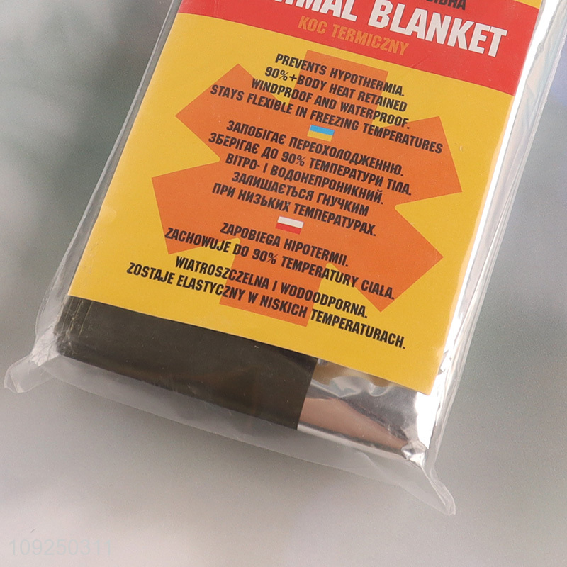 New Product Emergency Thermal Blanket Windproof Waterproof Thermal Blankets for Outdoor