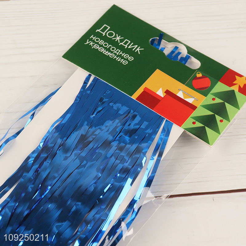 New Product Multicolor Metallic Tinsel for Christmas New Year Party Decoration