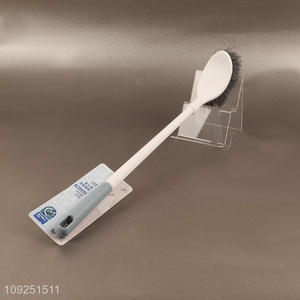 China wholesale <em>bathroom</em> accessories toilet brush cleaning brush with long handle
