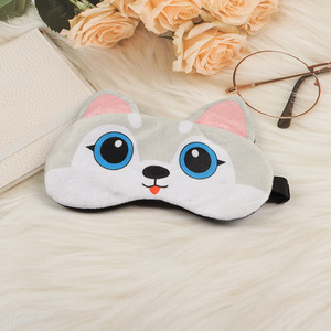 Yiwu market polyester adjustable sleeping eye mask eye cover for sale