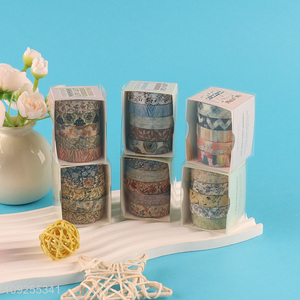 China Imports 5 Rolls Washi <em>Tape</em> Set Decorative Washi Tapes for Gift Wrapping Card Making