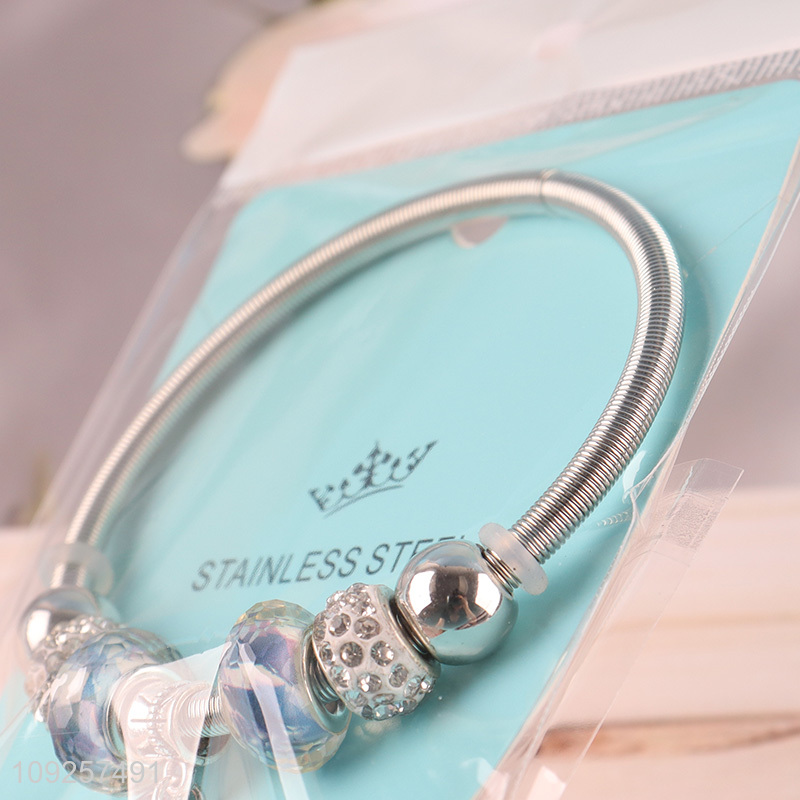 Good Quality Charm Bracelet Stainless Steel Bangle Bracelet Girls Jewelry