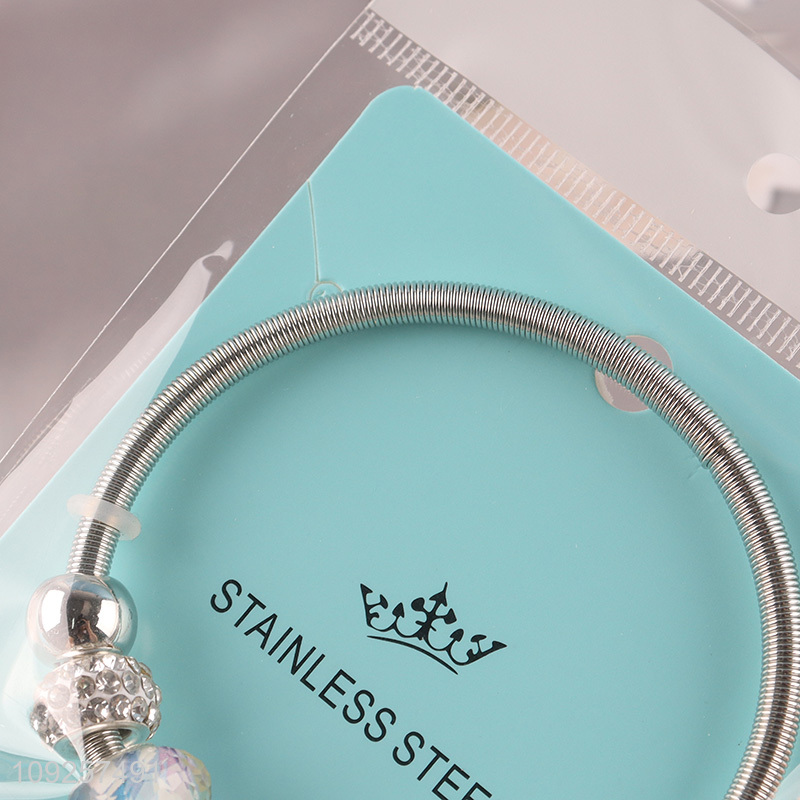 Good Quality Charm Bracelet Stainless Steel Bangle Bracelet Girls Jewelry