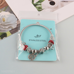 High Quality Charm Bracelet Stainless Steel Bangle Fashion Charm Bracelet